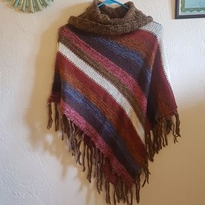 AUDREY LANE turtle neck knitted winter blouse